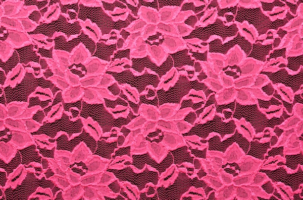 Hot pink online lace fabric